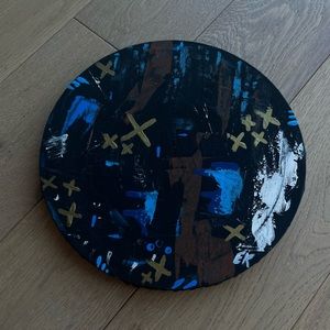 10” Abstract Hand Painted Canvas